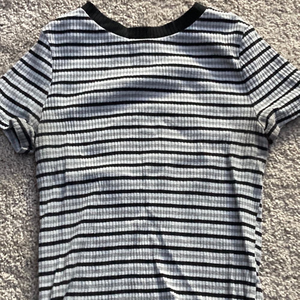 Shirtsleeve crop top